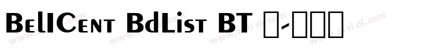 BelICent BdList BT 常字体转换